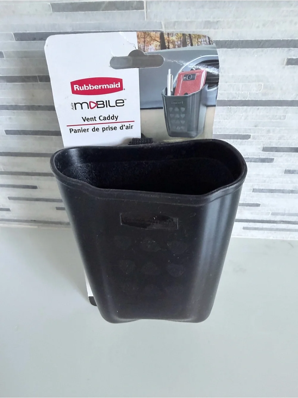 Rubbermaid Black Car Vent Phone & Accessory Pouch